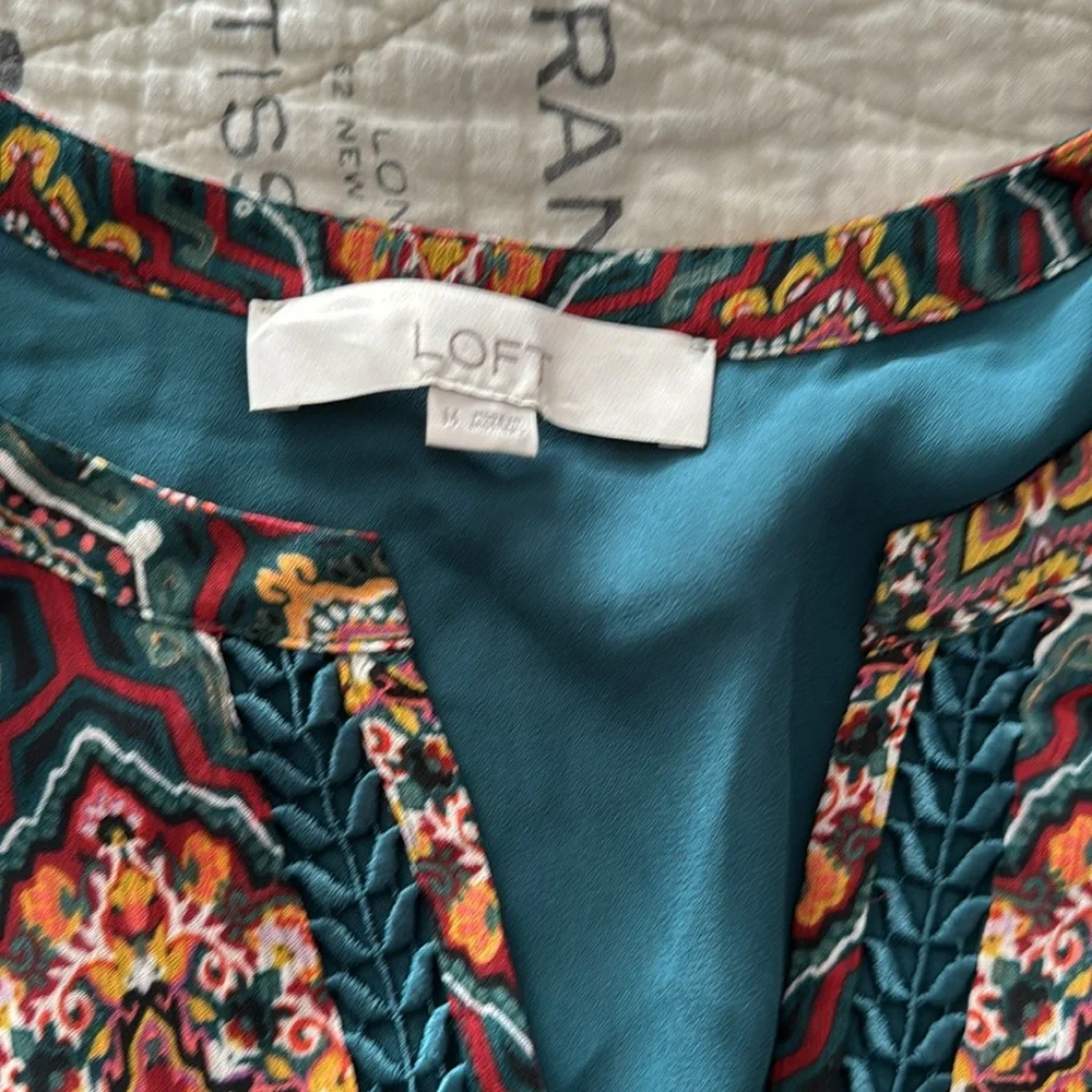 LOFT Multicolor Patterned Blouse - Picture 2 of 4
